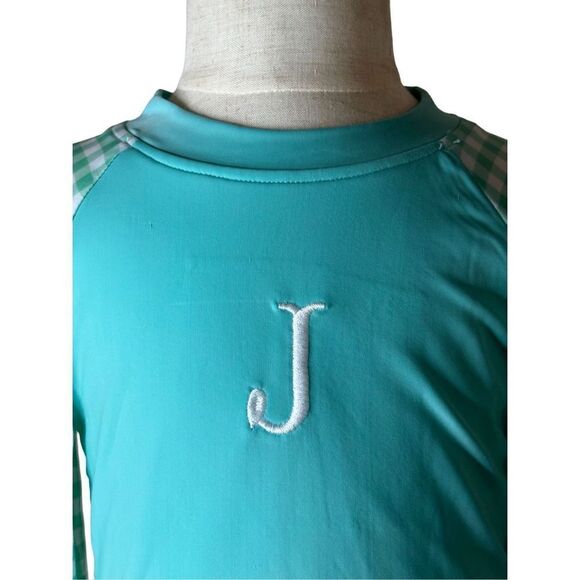 Summer Splashin' with Style! NWT Laya & Linc 3T Rashguard |Embroiderd "J" - Picture 1 of 5